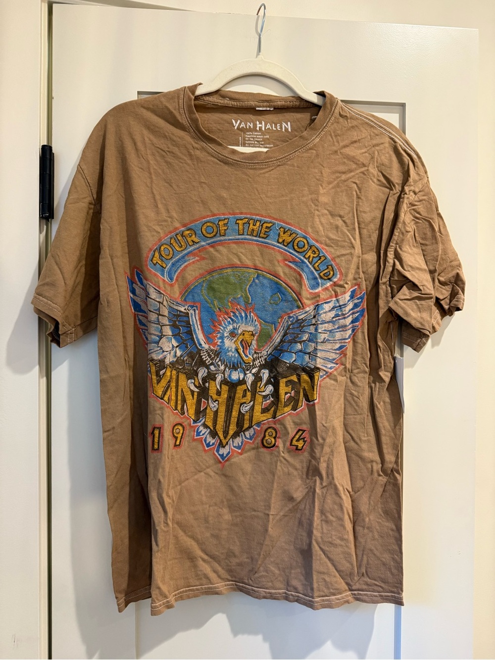 Forever 21 Tan Graphic Van Halen Tour Tee